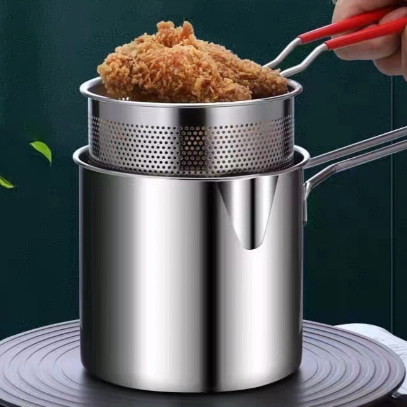 Commercial Kitchen Pans - مقلاة عميقة من الفولاذ المقاوم للصدأ