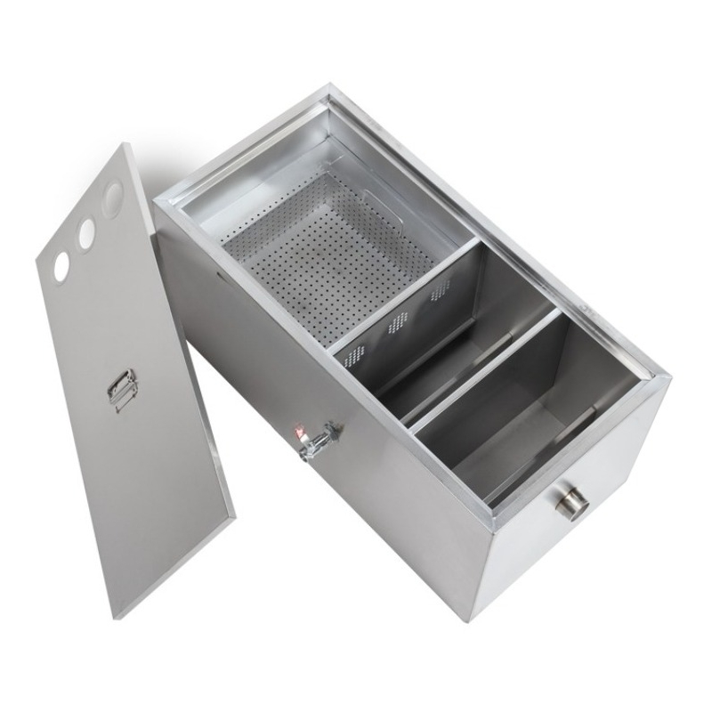 Commercial Kitchen Grease Trap - فاصل الزيت والماء من الفولاذ المقاوم
