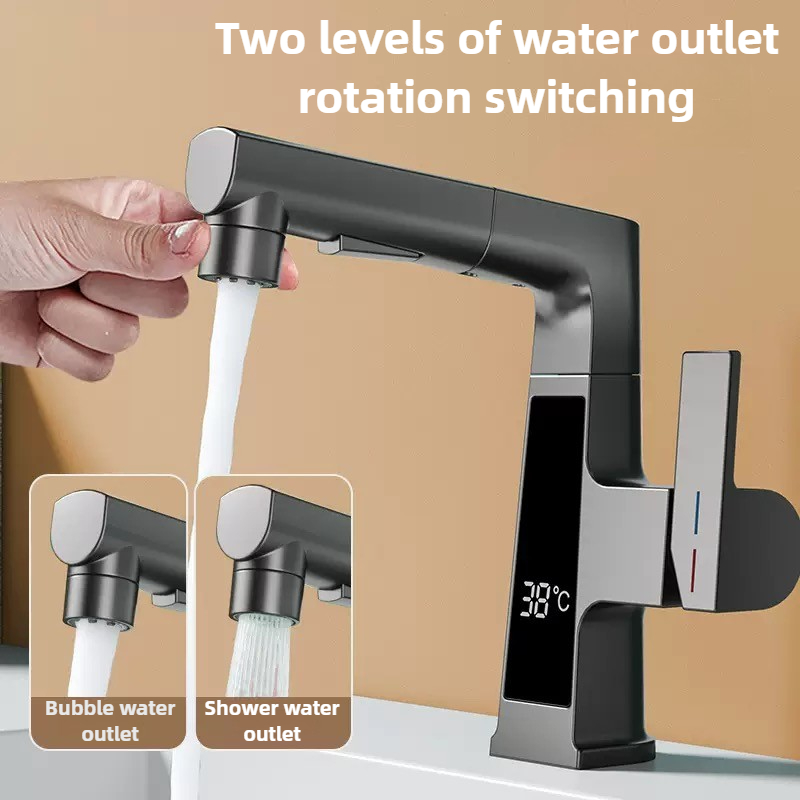 Commercial Kitchen Faucet - شاشة ديجيتال سحب صنبور ذكي استشعار