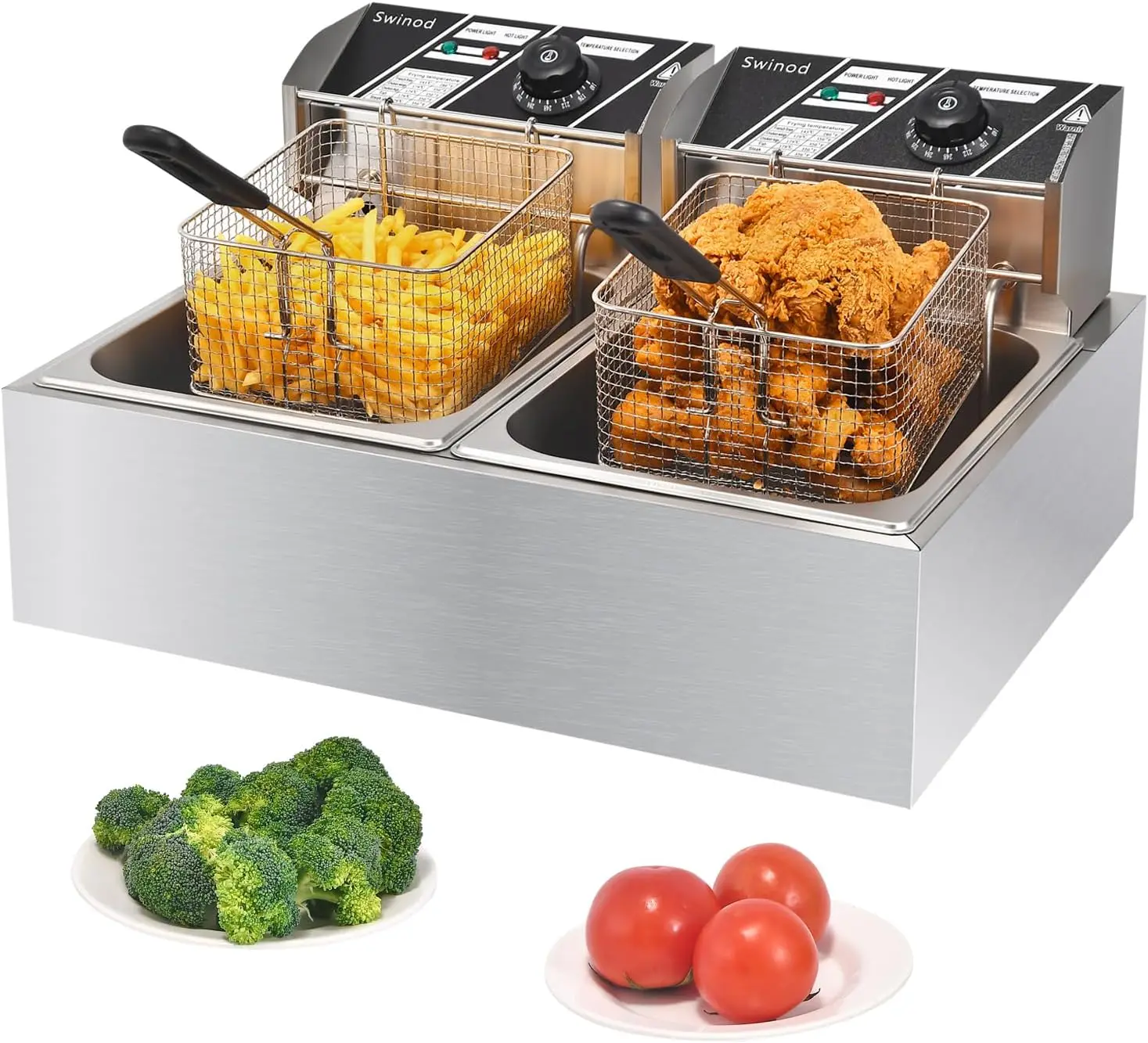 Deep Fryer Commercial - قلاية كهربائية تجارية مع سلال، 3400