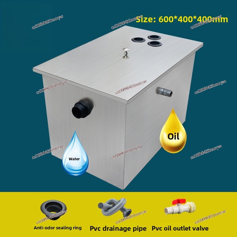 فاصل زيت وماء من الفولاذ المقا - مراجعة Commercial Kitchen Grease Trap وسعره