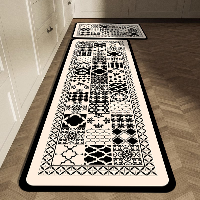 مجموعة سجاد مطبخ بنمط هندسي أس - مراجعة Commercial Kitchen Tile Flooring وسعره