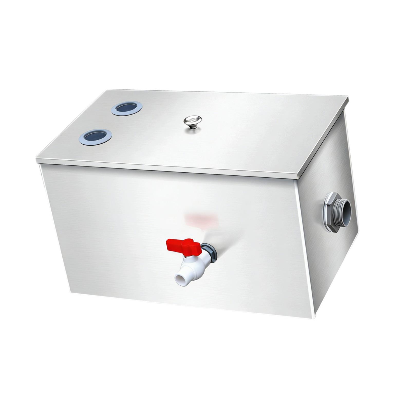فاصل الزيت والماء من الفولاذ ا - مراجعة Commercial Kitchen Grease Interceptor وسعره